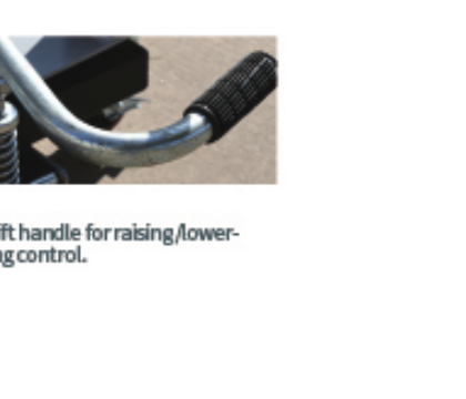 TJ-1215S EV battery lift raising and lowering handle detail