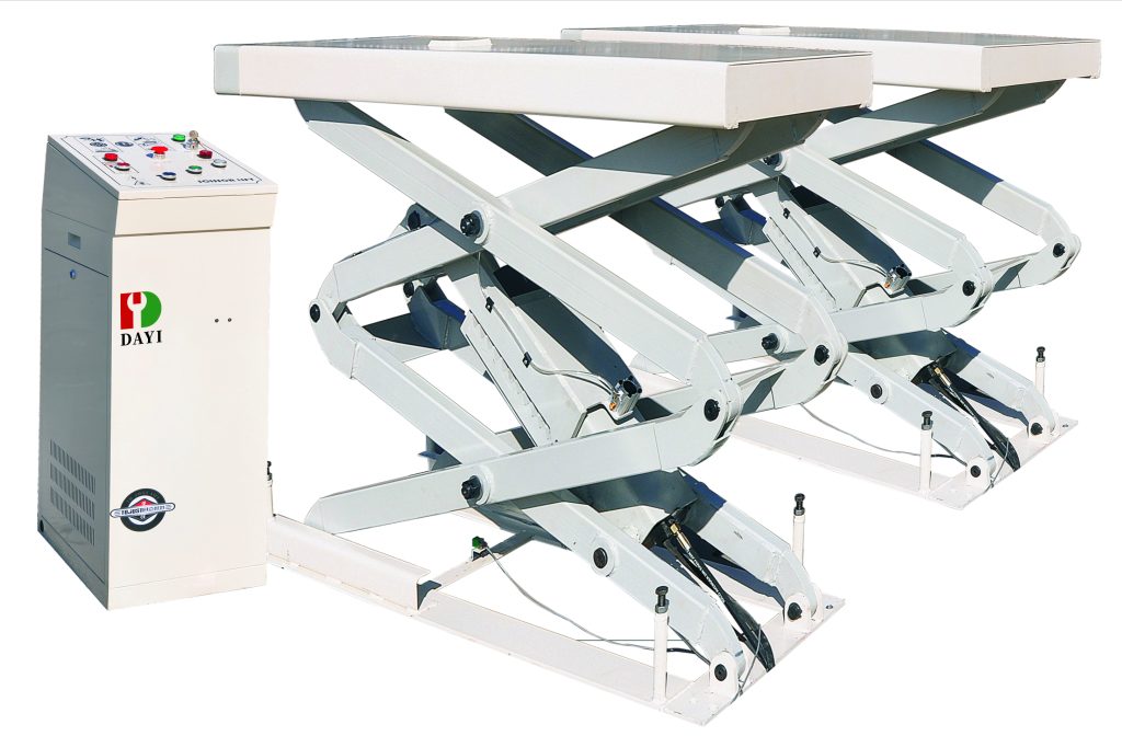 DAYI TJST-7430 flush-mounted compact scissor lift
