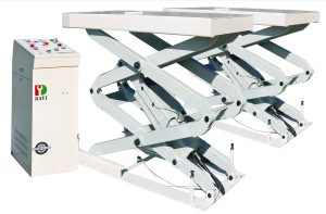 DAYI TJST-7430 flush-mounted compact scissor lift