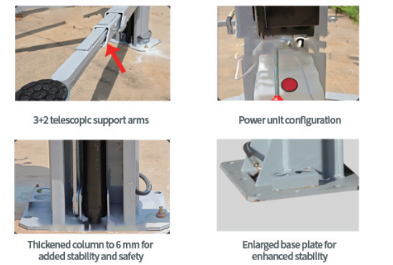 TJST-C500 two-post car lift product details