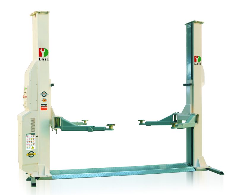 DAYI TPL-F408BE electric-controlled hydraulic two-post lift with support frame